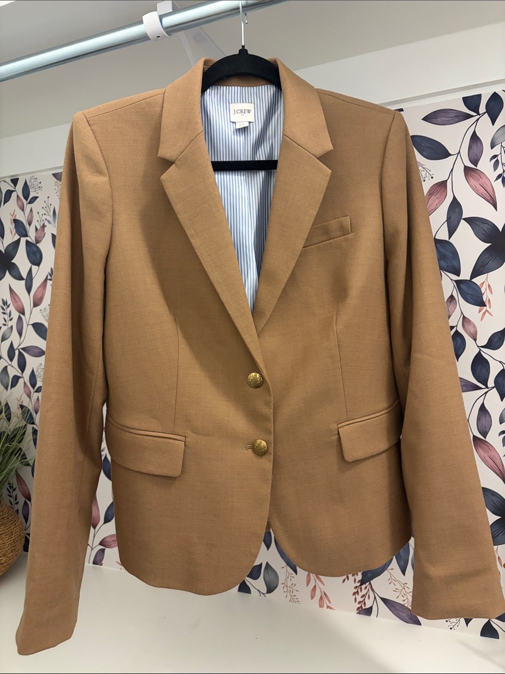 J. Crew Women's Tan Two-Button Blazer